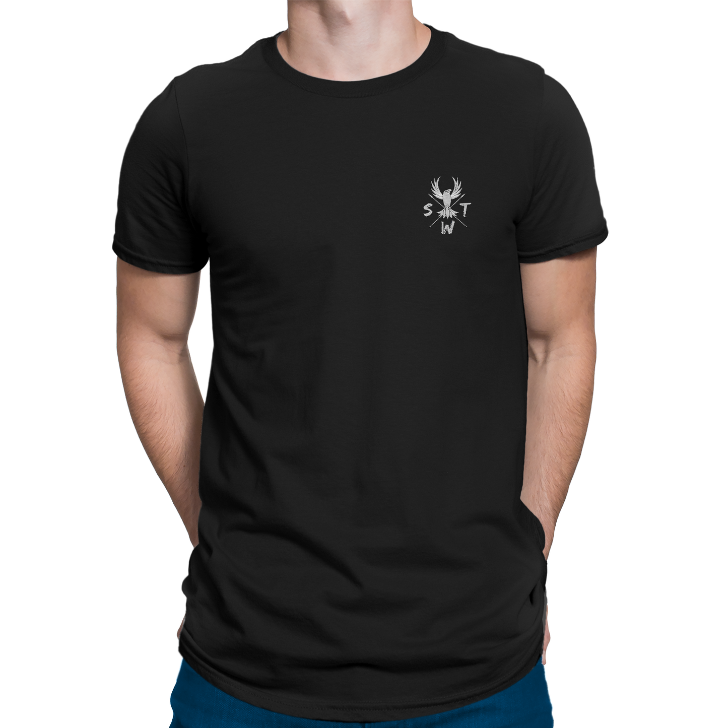 Curved Long Line Classic Phoenix T-shirt