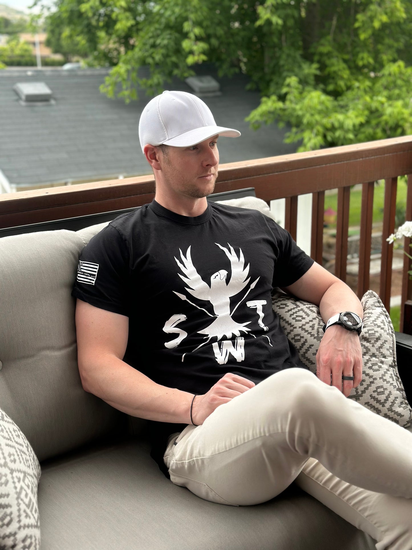 Lightweight Long Line Classic Phoenix T-shirt