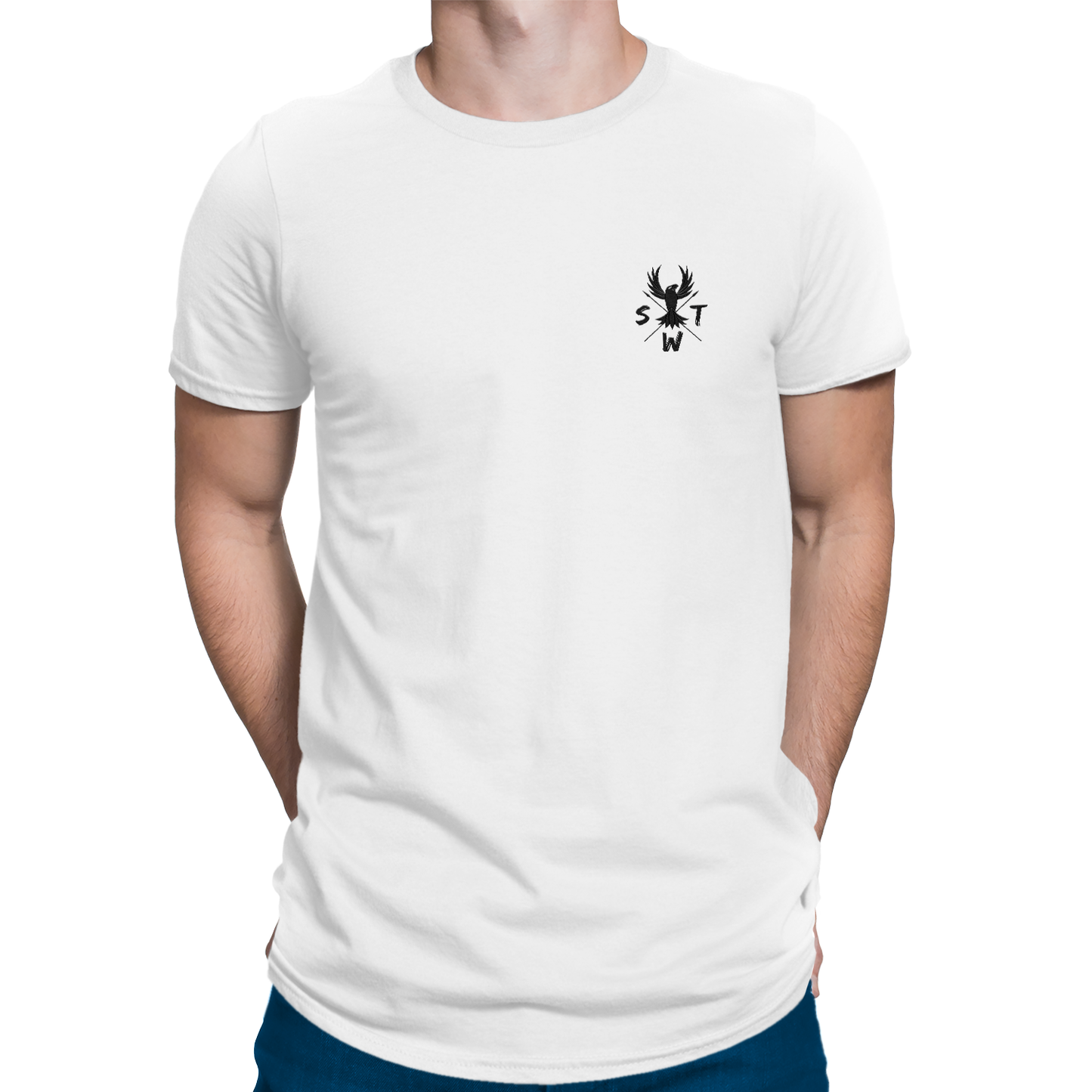 Curved Long Line Classic Phoenix T-shirt