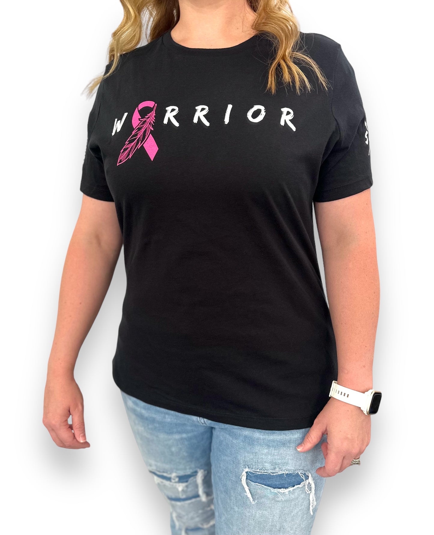 Women Warrior Breast Cancer Awareness T-shirt