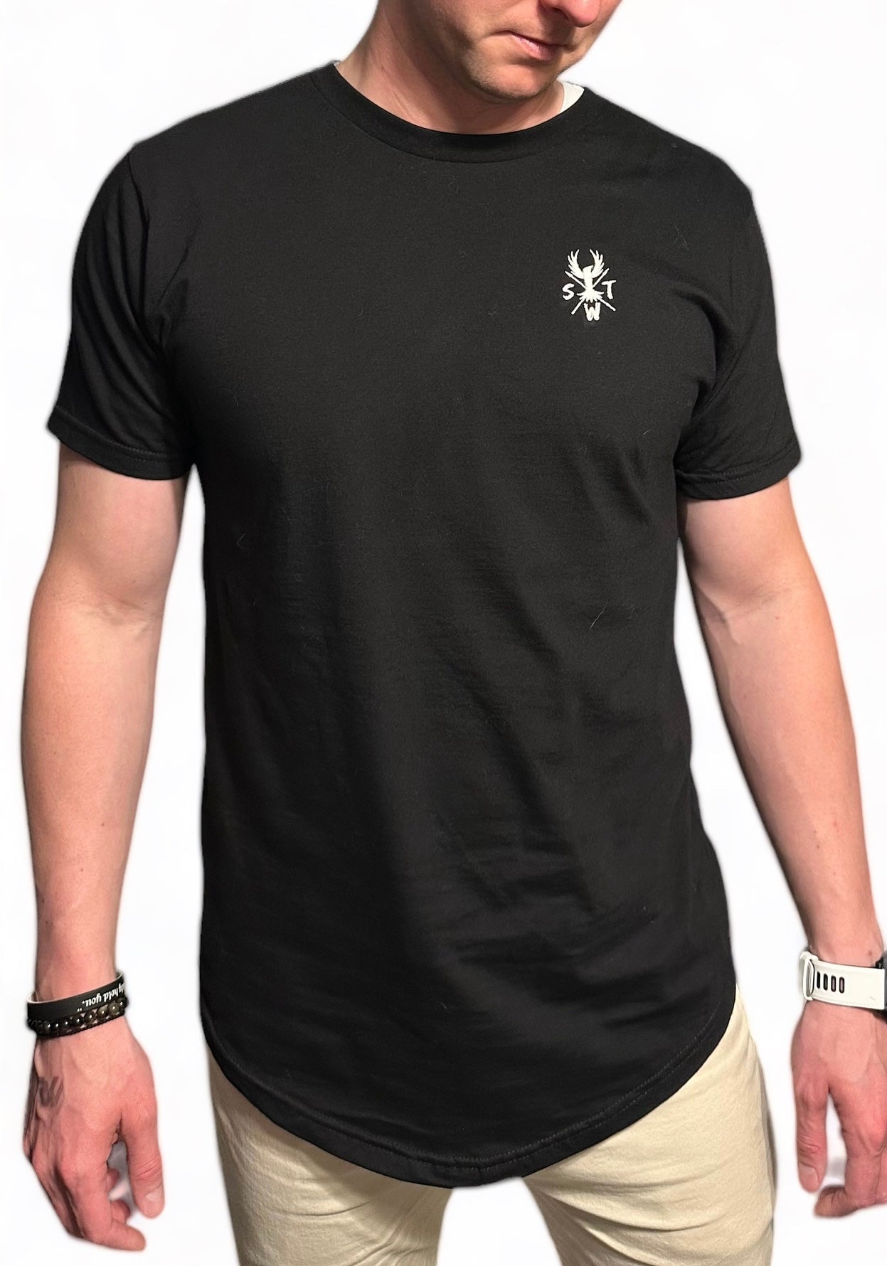 Curved Long Line Classic Phoenix T-shirt